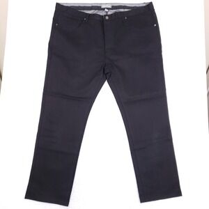 Paulo Solari Chino Pants Mens 46x32 Straight Fit Black Stretch Business Casual